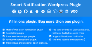 Smart Notification WordPress Plugin. Web & Mobile Push, FB Messenger, FB Notifications & Newsletter.