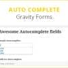 Gravity Forms Autocomplete (+address field)