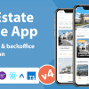 Real Estate Mobile App with Admin Panel | React Native & PHP Laravel 10.0