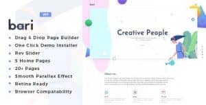 Bari – Portfolio and SEO /Digital Agency WordPress Theme