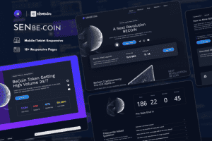 SenbeCoin | Cryptocurrency & Fintech Elementor Template Kit