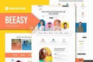 Beeasy – Virtual Assistant Elementor Pro Template Kit
