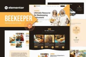 Beekeeper – Beekeeping & Honey Elementor Template Kit