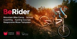 BeRider – Mountain Bike School / MTB Camp / Cycling Courses Responsive Muse Template
