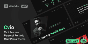 Cvio – Personal Portfolio WordPress Theme