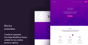 Blanka – One Page WordPress Theme