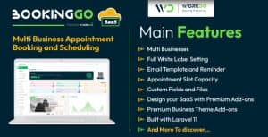BookingGo SaaS – Multi Business Appointment Booking and Scheduling