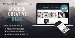 Brixton – A Responsive WordPress Blog Theme