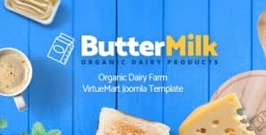 ButterMilk – Organic Dairy Farm VirtueMart Joomla Template
