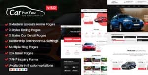 Carforyou – Auto Dealer and Car Reseller HTML5 Template