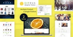 Citrus – One Page Shopify Theme