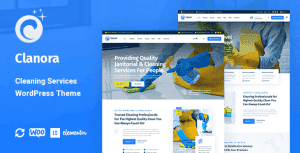 Clanora – Cleaning Services WordPress Theme