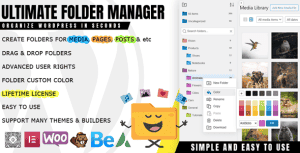 iFolders – Ultimate Folder Organizer for Media Library, Pages, Posts and Users