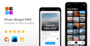 Photo Widget PRO – AdMob Ads, In-App Purchases, Text/Gradient Overlay