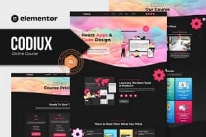 Codiux – Online Course Elementor Template Kit
