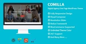 Comilla – Digital Agency One Page WordPress Theme