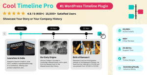 Cool Timeline Pro – Horizontal & Vertical Timeline Plugin For WordPress