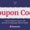 Coupon Code for Elementor