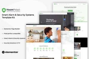 HoomPotact – Smart Alarm & Security Systems Template Kit