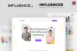 Influence – Influencer Marketing Agency Elementor Template Kit