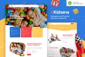 Kidzena – Kindergarten & Preschool Elementor Template Kit