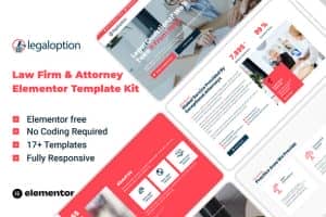 Legaloption – Law Firm & Attorney Elementor Template Kit
