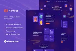 Monteno – NFT Portfolio Elementor Template Kit