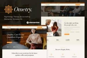 Ometry – Psychology Therapy & Counseling Elementor Template Kit