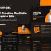 Orange CV/Creative Portfolio Elementor Template Kits