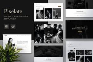 Pixelate – Portfolio & Photography Elementor Template Kit