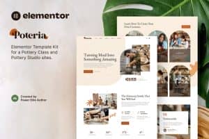 Poteria – Pottery Class & Studio Elementor Template Kit
