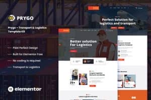 Prygo – Transport & Logistics Elementor Template Kit