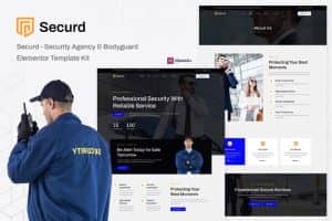 Securd – Security Agency & Bodyguard Elementor Template Kit