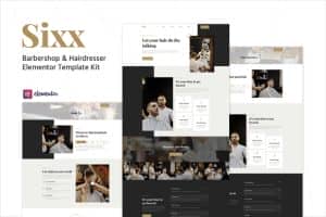 Sixx – Barbershop & Hairdresser Elementor Template Kit