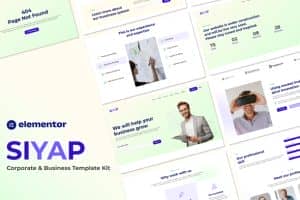 Siyap – Corporate & Business Elementor Template Kit