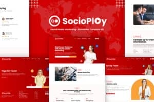Socioplay – Social Media Marketing Elementor Template Kit