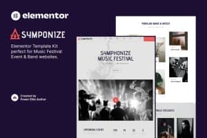 Symphonize – Music Festival Event & Band Elementor Template Kit