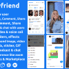 Myfriend – Friend Chat Post Tiktok Follow Radio Group ecommerce Zoom Live clone social network app