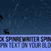 Quick SpinRewriter Spinner WordPress Plugin