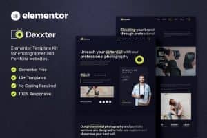 Dexxter – Photography & Portfolio Elementor Template Kit