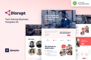 Disrupt – Tech Startup Business Elementor Template Kit