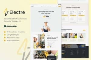Electre – Electrician & Electrical Services Elementor Template Kit