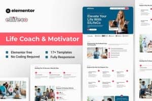 Ellifeco – Life Coach & Motivator Elementor Template Kit