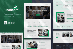 Financerr – Business & Finance Elementor Template Kit