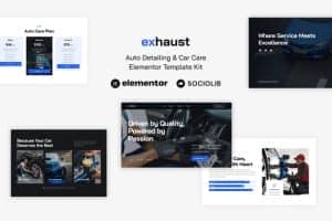 Exhaust – Auto Detailing & Car Care Elementor Template Kit