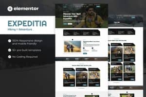 Expeditia – Hiking & Adventure Elementor Template Kit