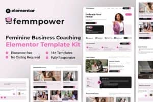 Femmpower – Feminine Business Consulting Elementor Template Kit