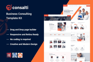 Consalti – Consultancy & Business Elementor Template Kit
