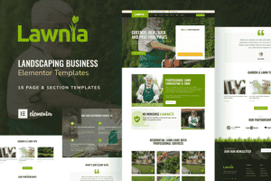 Lawnia – Gardener & Landscaping Business Elementor Template Kit