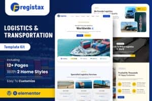Fregistax – Cargo & Logistics Elementor Template Kit